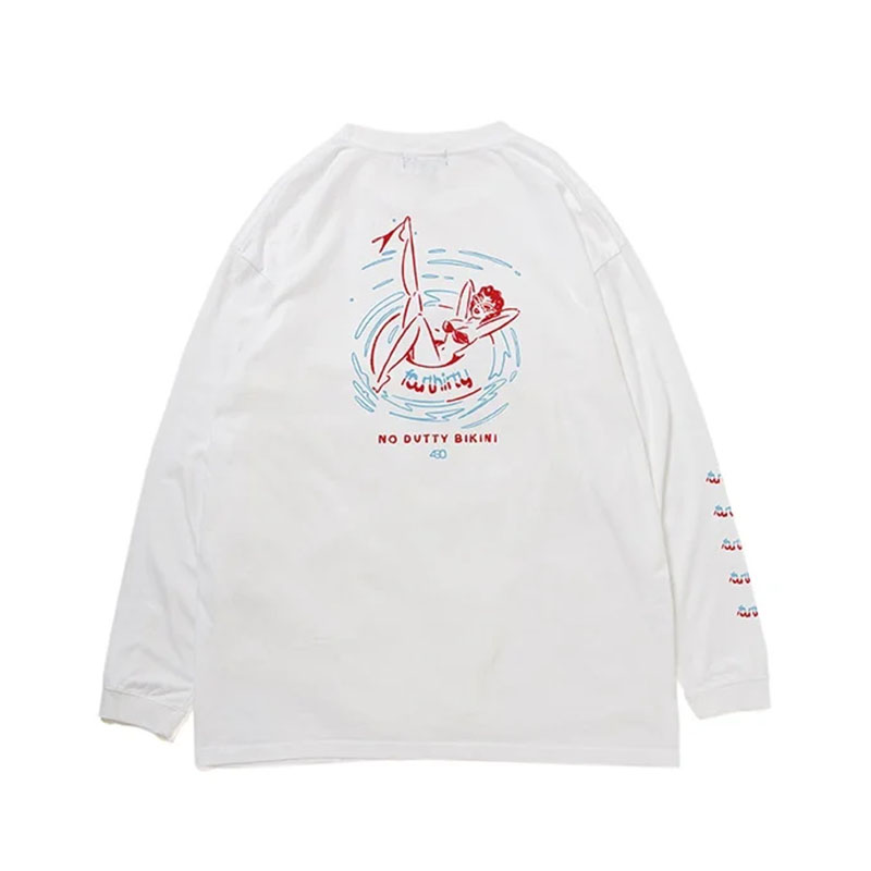 430(フォーサーティー)/ NF NO DUTTY BIKINI LS TEE -3.COLOR-(WHITE)