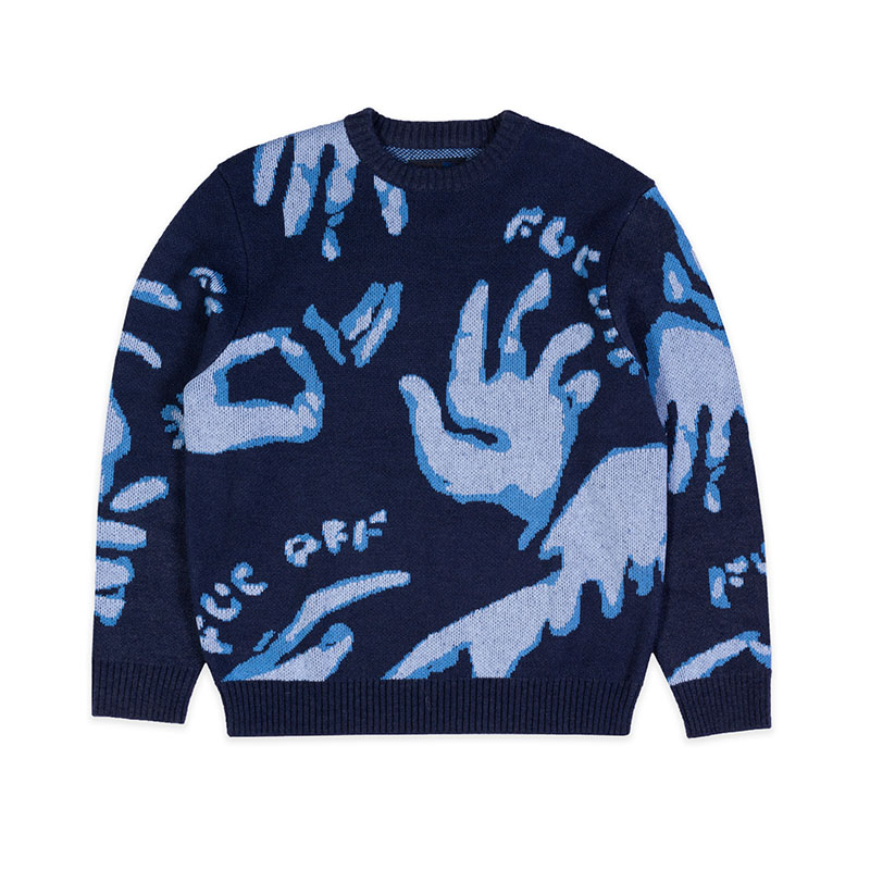 FUC(Fack Up Clothes)/ FUC OFF KNIT -BLUE-