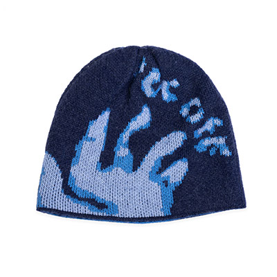 FUC(Fack Up Clothes)/ FUC OFF BEANIE -BLUE-