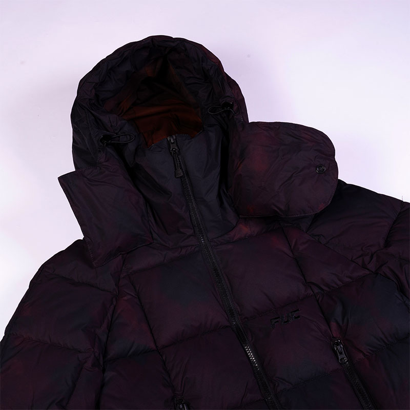 FUC(Fack Up Clothes)/ FUC RUST BLOCKED PUFFER -WINE-