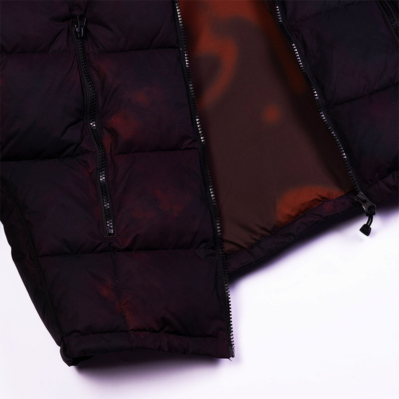 FUC(Fack Up Clothes)/ FUC RUST BLOCKED PUFFER -WINE-