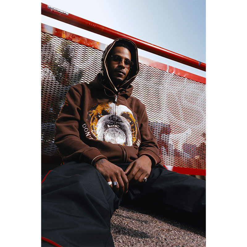 FUC(Fack Up Clothes)/ FUC RUST BLOCKED PUFFER -WINE-