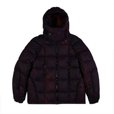 FUC(Fack Up Clothes)/ FUC RUST BLOCKED PUFFER -WINE-