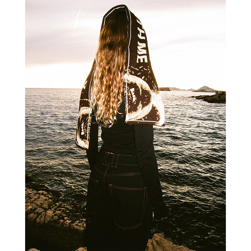 FUC(Fack Up Clothes)/ DFWM SCARF -BROWN-