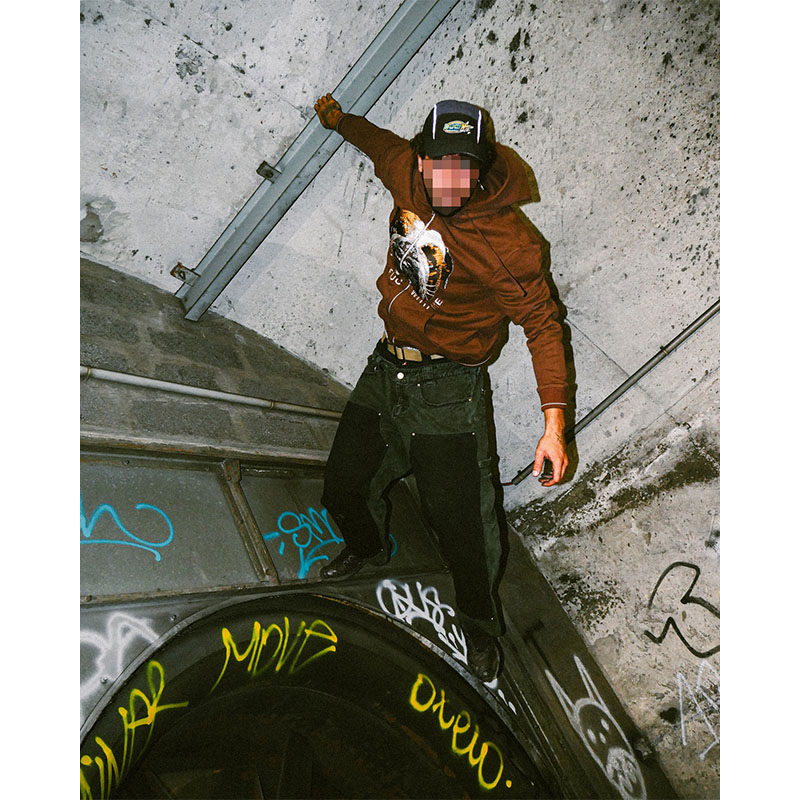 FUC(Fack Up Clothes)/ DFWM ZIP-UP -BROWN-