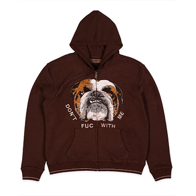 FUC(Fack Up Clothes)/ DFWM ZIP-UP -BROWN-
