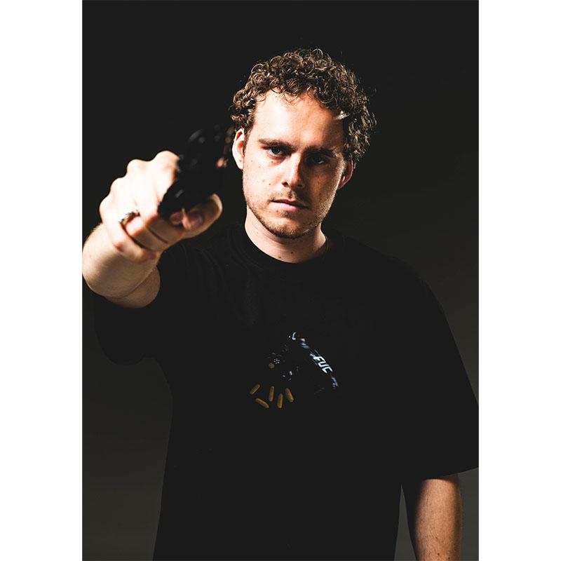 FUC(Fack Up Clothes)/ RUSSIAN ROULLETE TEE -BLACK-
