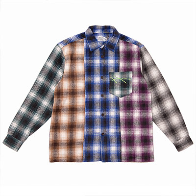 Hoddle Skateboards（ホドル）/ SPECTRUM FLANNEL SHIRT -MULTI-