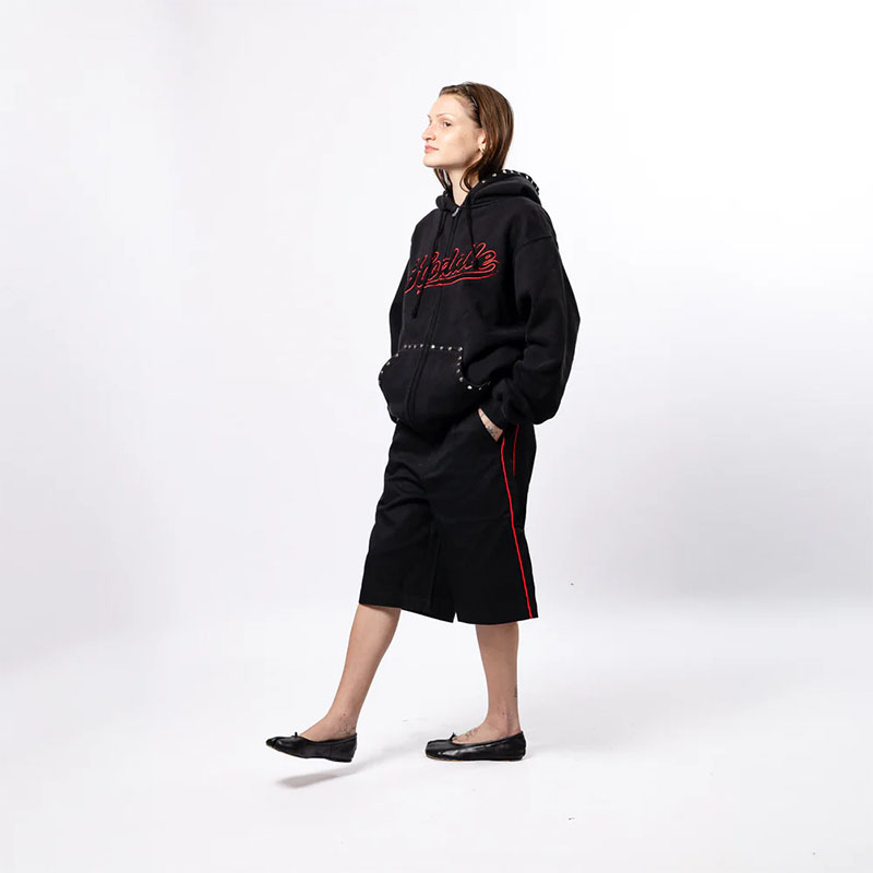 Hoddle Skateboards（ホドル）/ STUDDED INTARSIA SCRIPT ZIP UP
