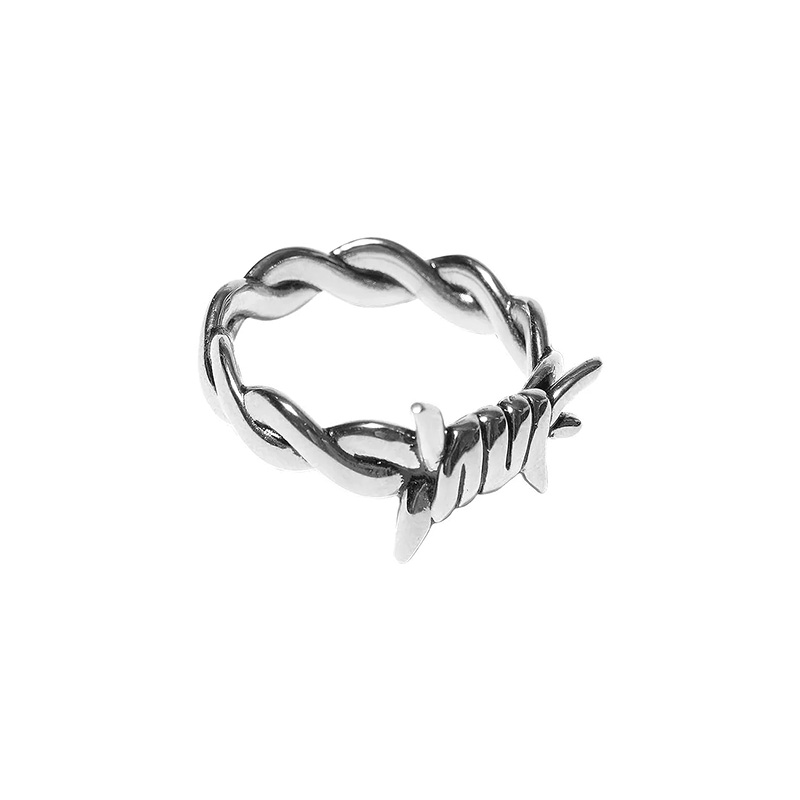 HUF(ハフ)/ BARBED WIRE RING -2.COLOR-(SILVER)