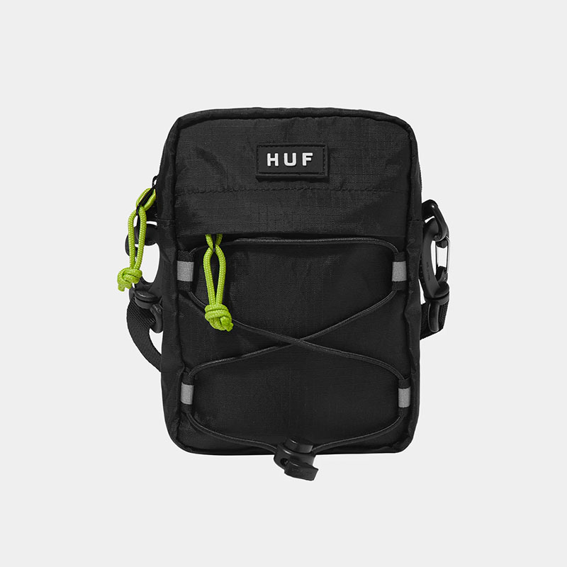 HUF(ハフ)/ BOWERY SIDE BAG -2.COLOR-(BLACK)