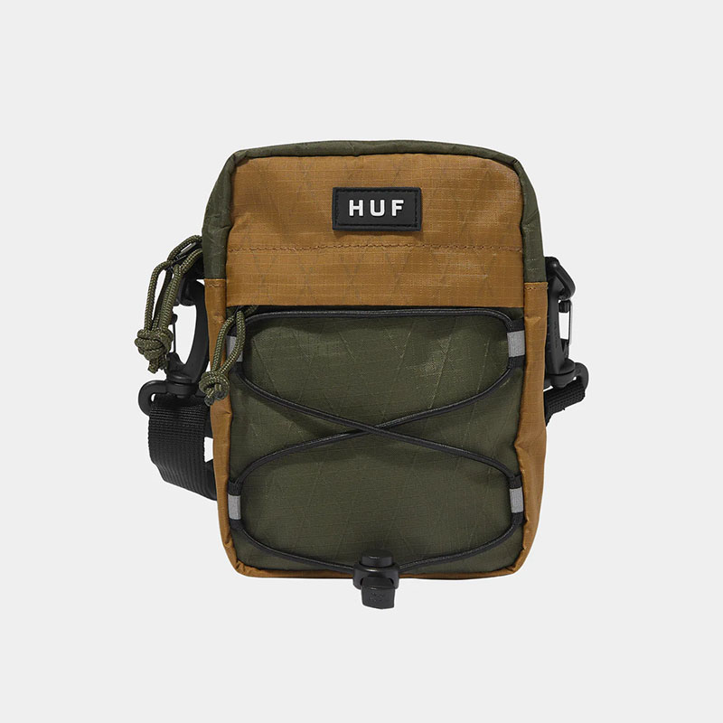 HUF(ハフ)/ BOWERY SIDE BAG -2.COLOR-(OLIVE)