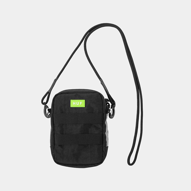 HUF(ハフ)/ EMBARCADERO POUCH -BLACK-