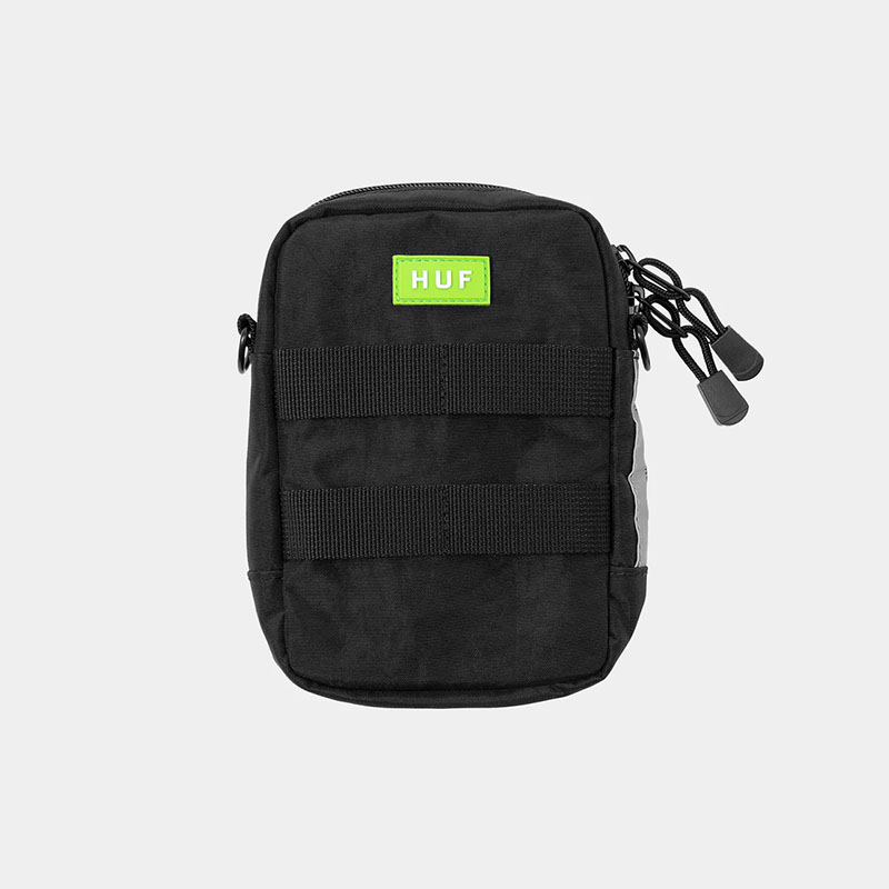 HUF(ハフ)/ EMBARCADERO POUCH -BLACK-