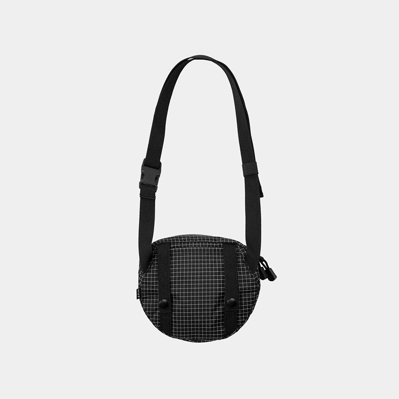HUF(ハフ)/ GRID BUNKER SHOULDER BAG -BLACK-