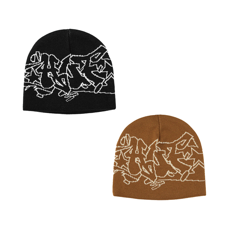 HUF(ハフ)/OUTLINES SKULL BEANIE -2.COLOR-