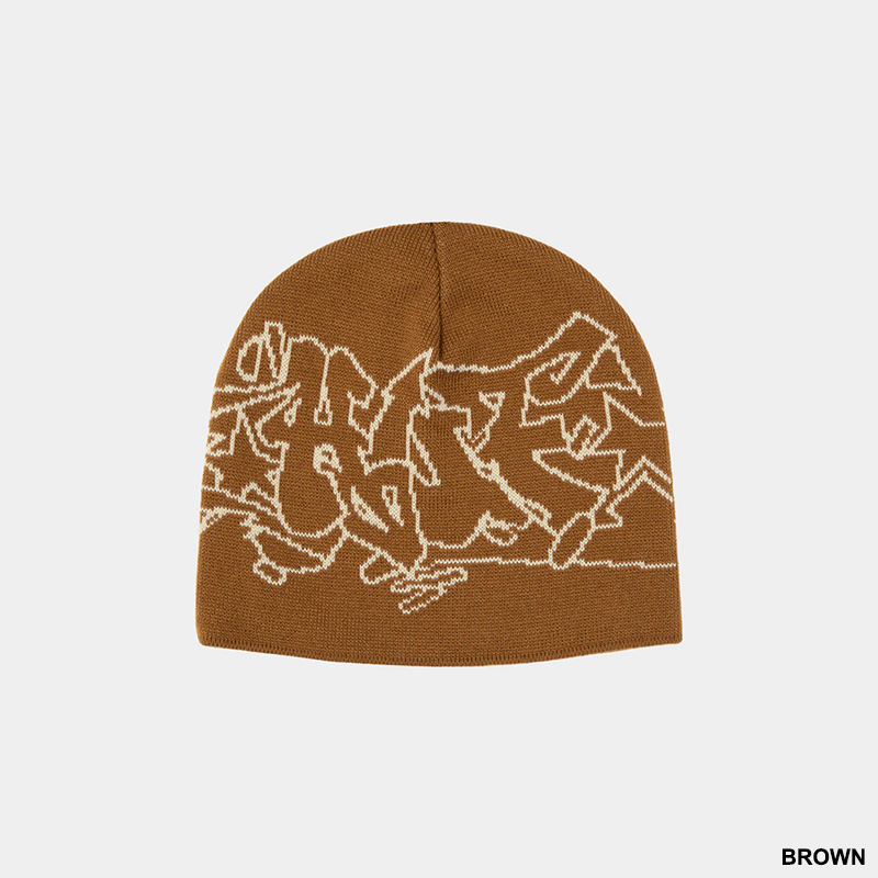 HUF(ハフ)/OUTLINES SKULL BEANIE -2.COLOR-