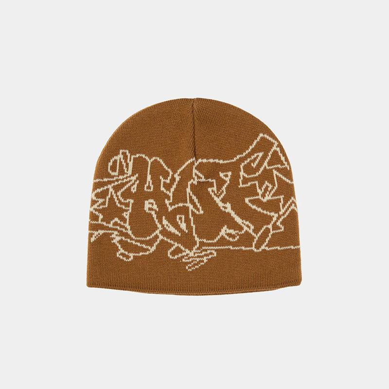 HUF(ハフ)/OUTLINES SKULL BEANIE -2.COLOR-