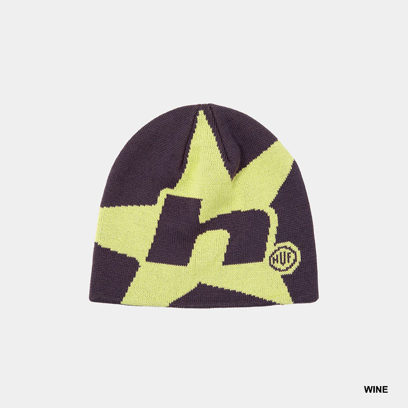 HUF(ハフ)/ H STAR SKULL BEANIE -2.COLOR-