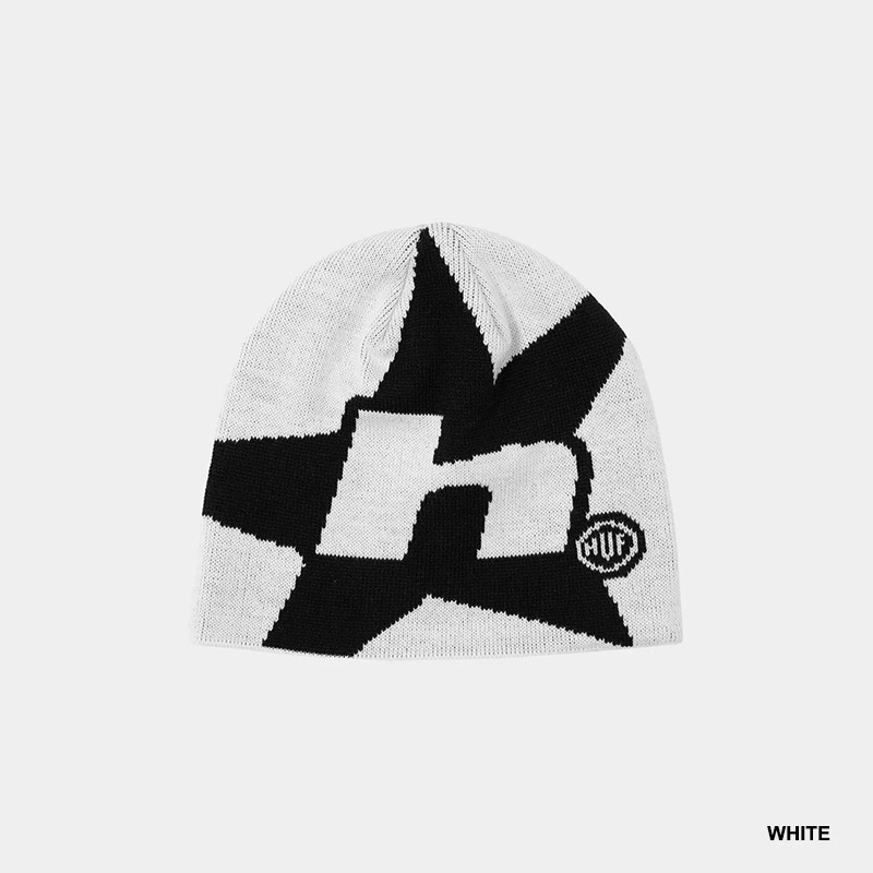 HUF(ハフ)/ H STAR SKULL BEANIE -2.COLOR-
