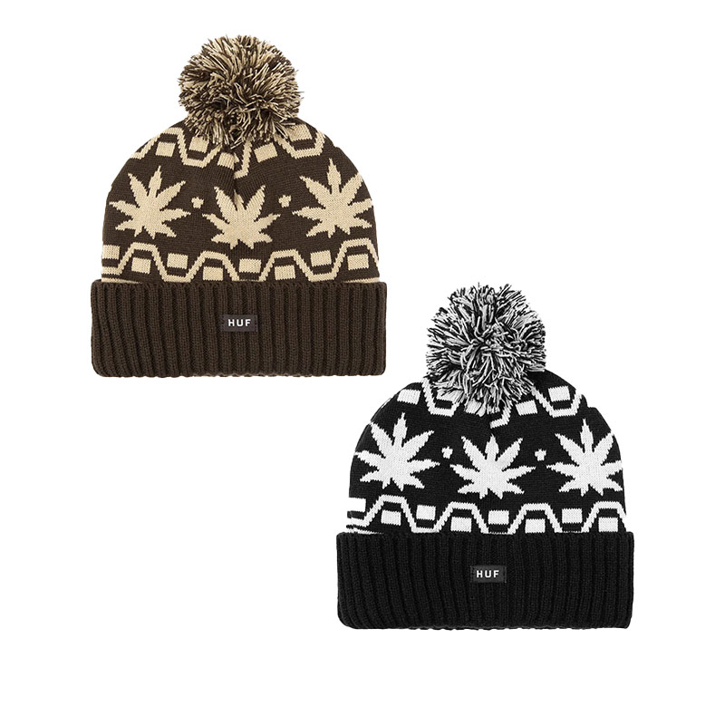 HUF(ハフ)/ APRES CUFF POM BEANIE -2.COLOR-