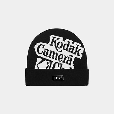 HUF(ハフ)/ CAMERA CLUB BEANIE -BLACK-