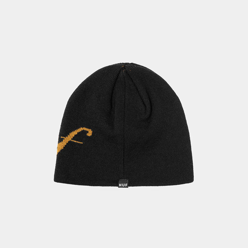 HUF(ハフ)/ THE CROWN BEANIE -BLACK-