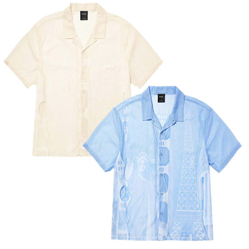 HUF(ハフ)/ WORLD TOUR SS LACE SHIRT -2.COLOR-
