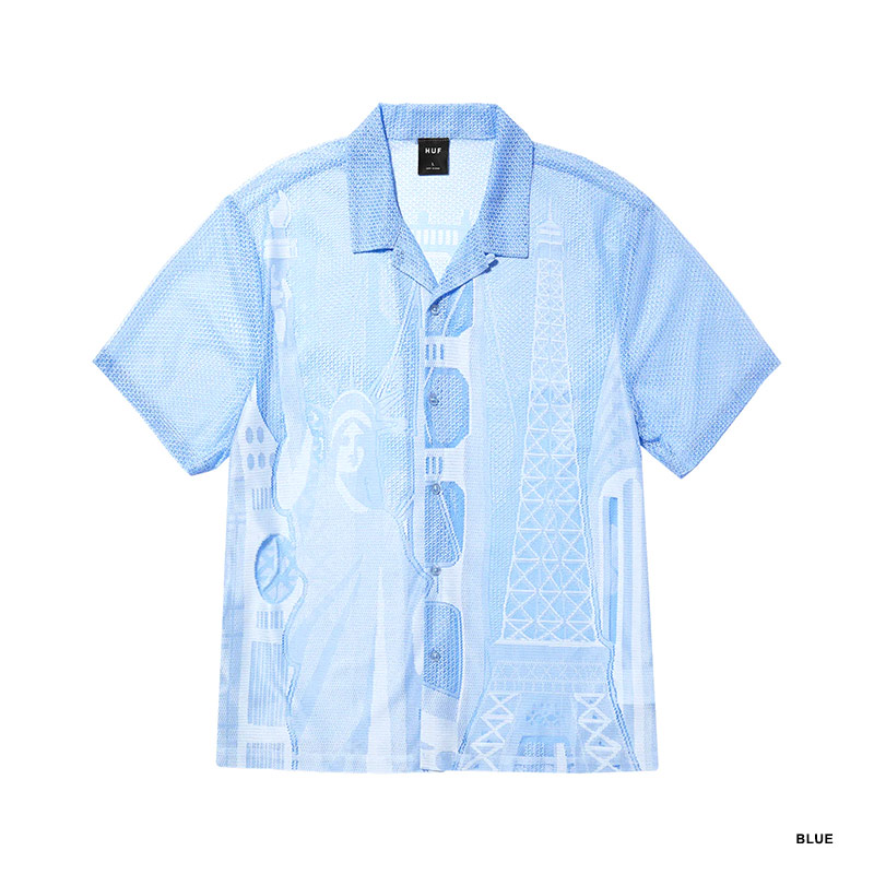 HUF(ハフ)/ WORLD TOUR SS LACE SHIRT -2.COLOR-