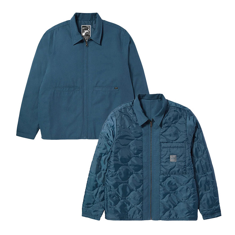HUF(ハフ)/ MASON REVERSIBLE SHACKET -2.COLOR-(BLUE)