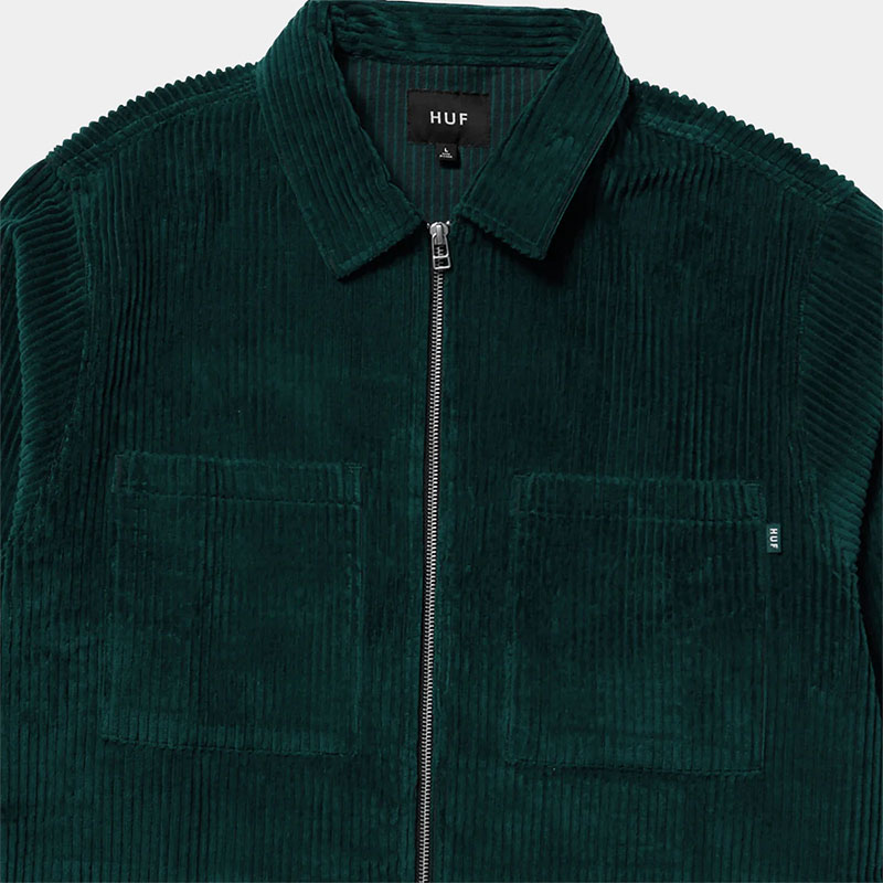 HUF(ハフ)/ TWO TONE CORDUROY ZIP SHACKET -2.COLOR-