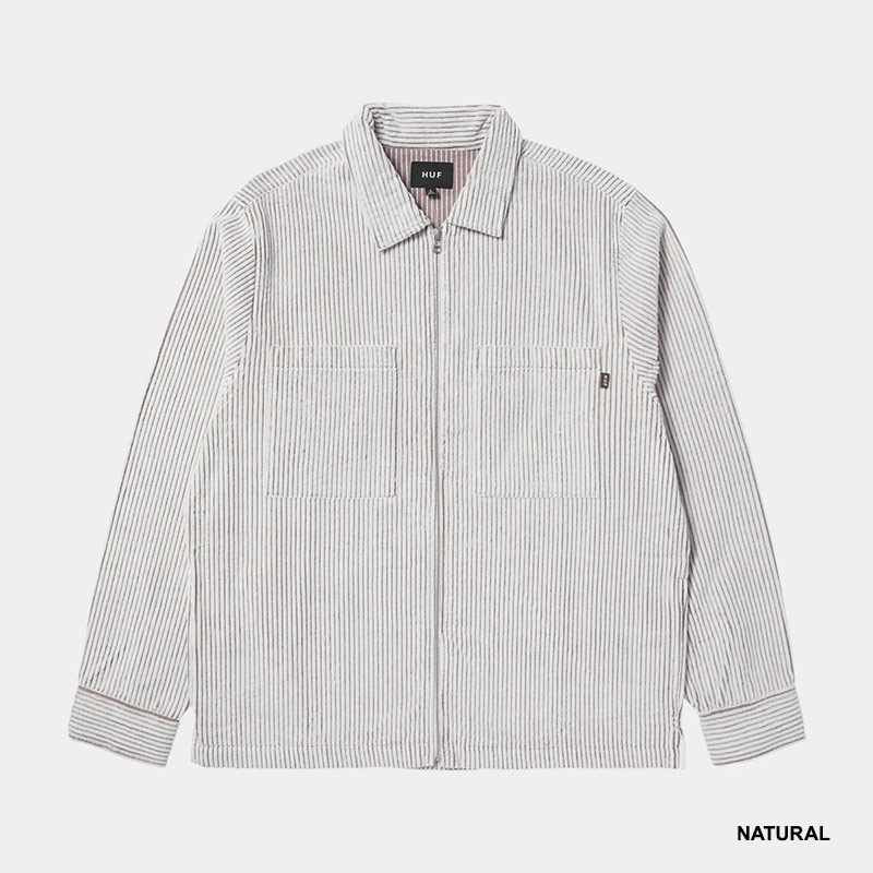 HUF(ハフ)/ TWO TONE CORDUROY ZIP SHACKET -2.COLOR-