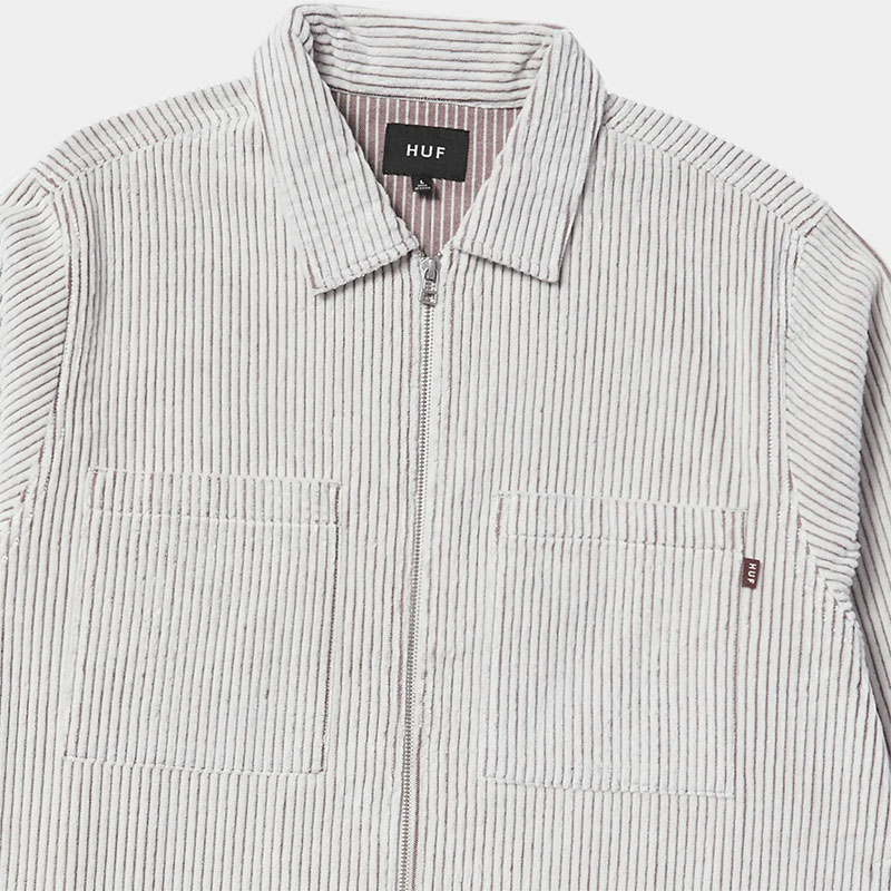 HUF(ハフ)/ TWO TONE CORDUROY ZIP SHACKET -2.COLOR-