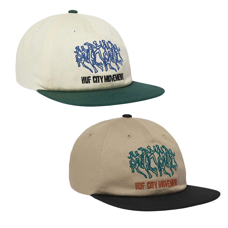 HUF(ハフ)/ MOVEMENT 6 PANEL SNAPBACK -2.COLOR-