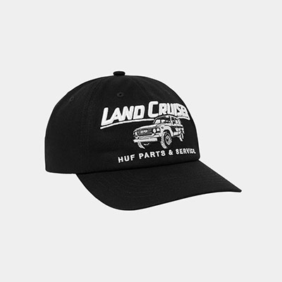 HUF(ハフ)/ HUF X LAND CRUISER PARTS & SERVICE SNAPBACK -BLACK-