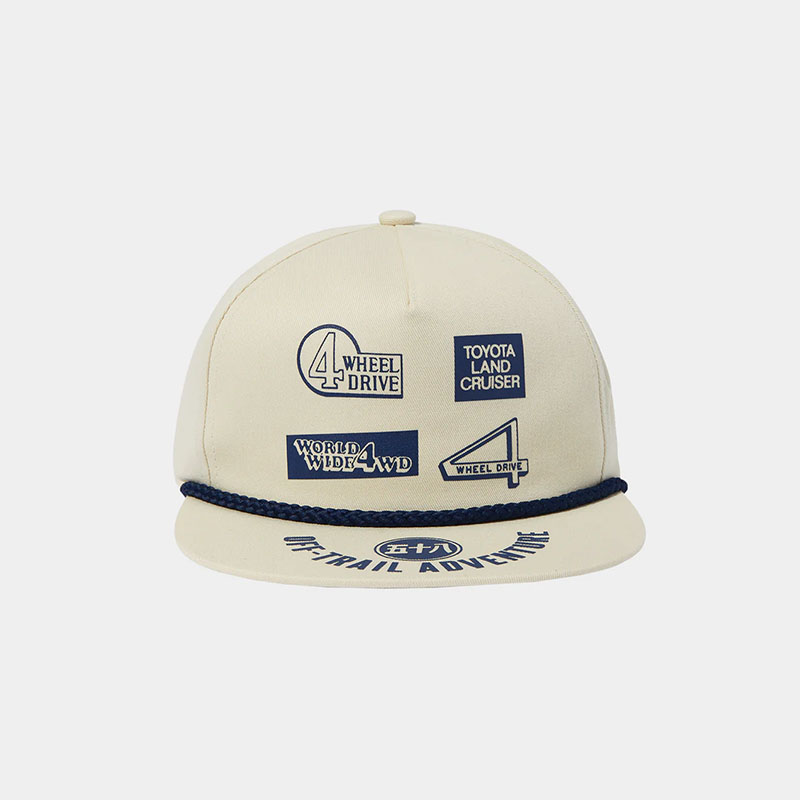 HUF(ハフ)/ HUF X LAND CRUISER 4 WHEEL DRIVE TRUCKER HAT -NATURAL-