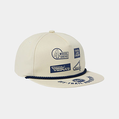 HUF(ハフ)/ HUF X LAND CRUISER 4 WHEEL DRIVE TRUCKER HAT -NATURAL-