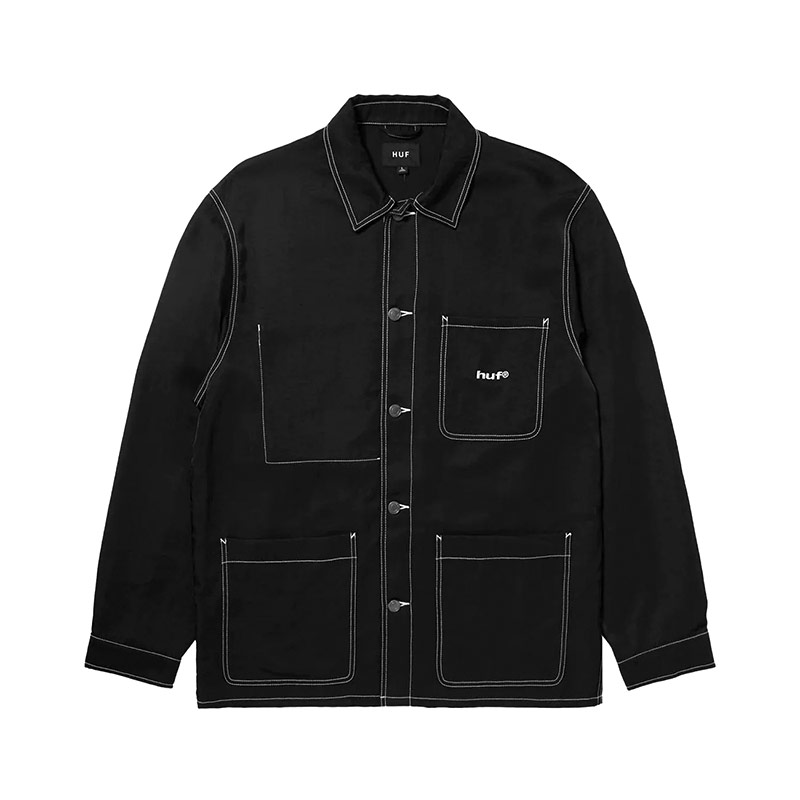 HUF(ハフ)/ CONTRAST NYLON CHORE JACKET -2.COLOR-(BLACK)