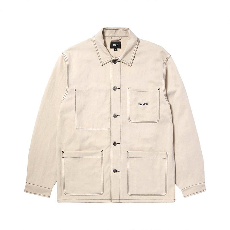 HUF(ハフ)/ CONTRAST NYLON CHORE JACKET -2.COLOR-(IVORY)