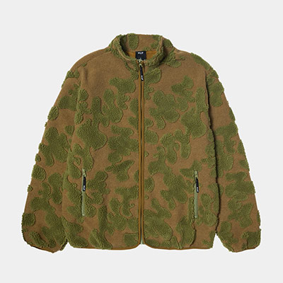 HUF(ハフ)/ ABSTRACT HIGH PILE JACQUARD -BEIGE-