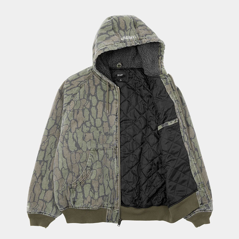 HUF(ハフ)/ AUDIO HOODED JACKET -CAMO-