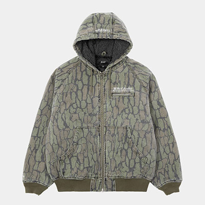 HUF(ハフ)/ AUDIO HOODED JACKET -CAMO-
