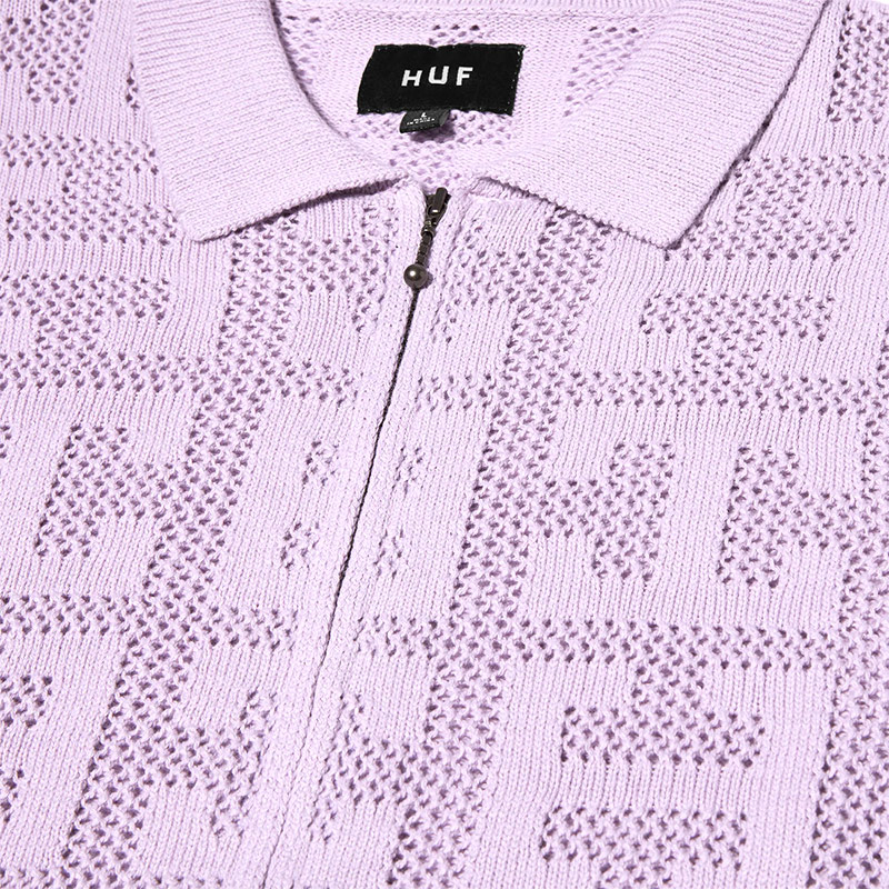 HUF(ハフ)/ MONOGRAM JACQUARD ZIP SWEATER -2.COLOR-