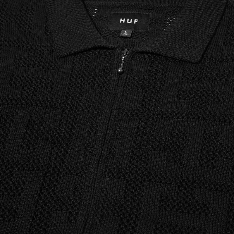 HUF(ハフ)/ MONOGRAM JACQUARD ZIP SWEATER -2.COLOR-