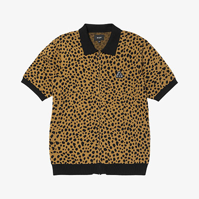 HUF(ハフ)/ INSTINCT BOWLING SWEATER -BROWN-