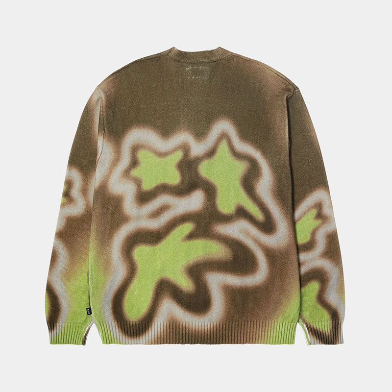 HUF(ハフ)/ SPACE DUST CARDIGAN -BROWN-