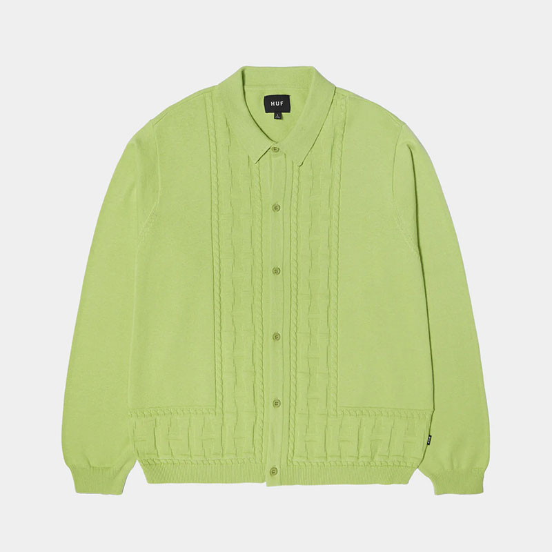 HUF(ハフ)/ TOWNER LS KNIT TOP -2.COLOR-(LT.GREEN)