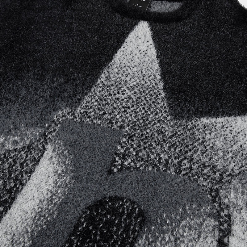 HUF(ハフ)/ HORIZON SHAGGY CREWNECK SWEATER -CHARCOAL-