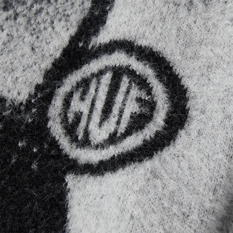 HUF(ハフ)/ HORIZON SHAGGY CREWNECK SWEATER -CHARCOAL-