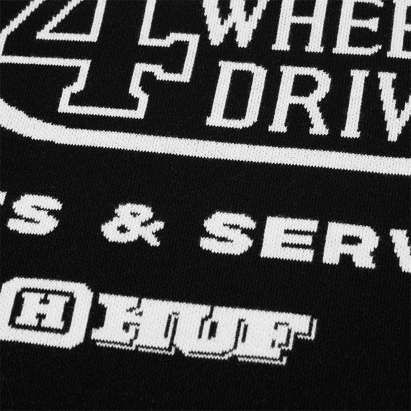 HUF(ハフ)/ HUF X LAND CRUISER PARTS & SERVICE SWEATER -BLACK-